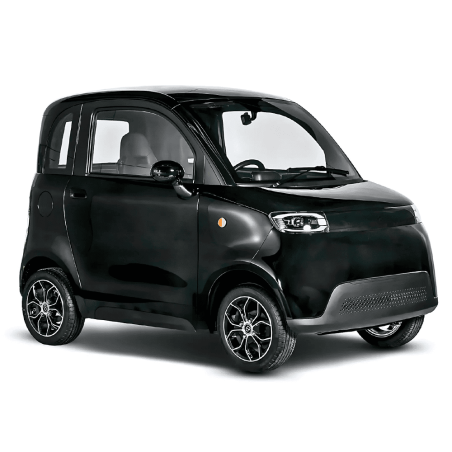 Location courte durée Simplici S1 noire Voiture sans permis électrique