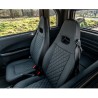 Location courte durée Simplici S1 noire Voiture sans permis électrique siege simili cuir